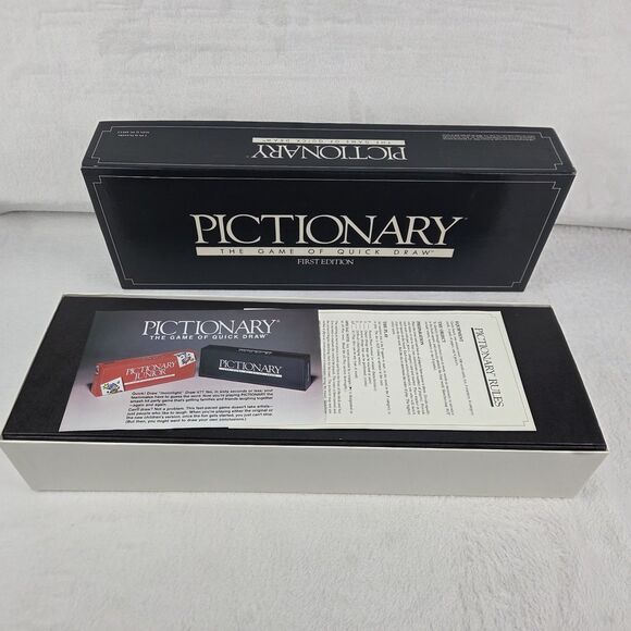 Vintage Pictionary First Edition Game 1985 Original Pieces Complete - Picture 13 of 15